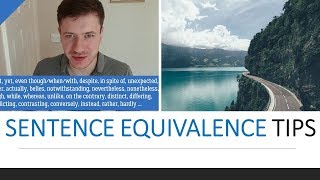 Sentence Equivalence Tips GRE Verbal 170 [upl. by Frederich]