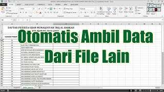 Cara Mengambil Data Dari File Lain secara otomatis tutorial praktis MS excel [upl. by Naggem]