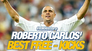 Real Madrid  Roberto Carlos best freekicks [upl. by Kore]