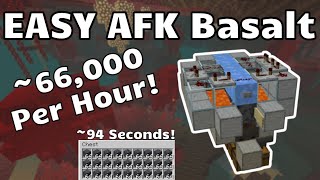 EASY AFK Basalt  66000 Per Hour Minecraft Java 116 [upl. by Annaoy]