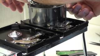 Cleanroom Demo of Hard Drive Data Recovery [upl. by Ailerua]