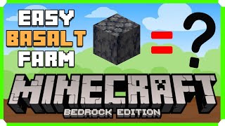 How To Build An Easy Basalt Generator In Minecraft Bedrock Edition  Minecraft Shorts [upl. by Joses153]