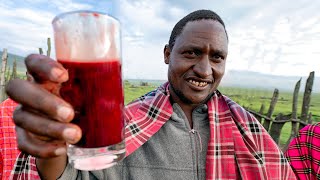 Africas SCARIEST Breakfast Tribal Food with the Maasai in Tanzania [upl. by Aiclef]