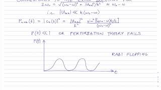 Timedependent Perturbation Theory and Rabi Oscillations [upl. by Valeta444]