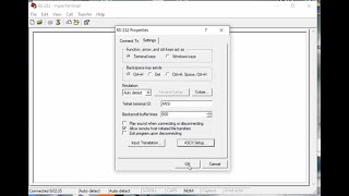 Comunicación serial RS232 con Hyperterminal [upl. by Newell21]
