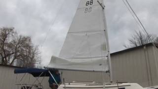 Finished Sail  Building a Mainsail  Part 14 [upl. by Nerok683]