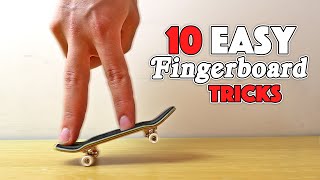 10 EASY FINGERBOARD TRICKS [upl. by Mauchi]