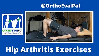 Hip Arthritis Exercises Light Strengthening [upl. by Relyc792]