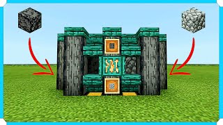 How To Build A Basalt amp Cobblestone Generator In Minecraft Bedrock Edition  Minecraft 1man1game [upl. by Krystin455]