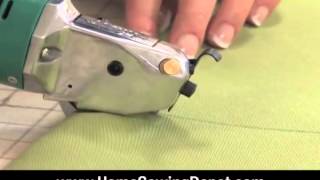 Using a Electric Rotary Cutter  Home Sewing Depot [upl. by Nortyad]