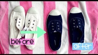 HOW to DYE your SHOES EASIEST WAY [upl. by Llessur218]