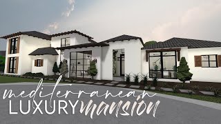 Bloxburg  Mediterranean Luxury Mansion  400k  House Build [upl. by Leinaj]