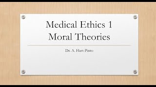 Medical Ethics 1  Moral Theories [upl. by Laverna304]