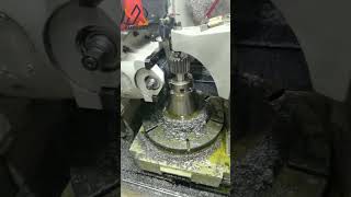 CNC gear hobbing machine [upl. by Tarr]