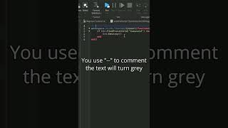 Comments  Roblox Studio Tutorial [upl. by Cirdnek]