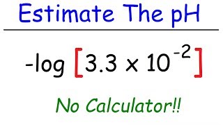 How To Calculate The pH of a Solution Without a Calculator  Acids and Bases [upl. by Shushan]