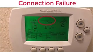 How To Reset Honeywell WIFI Thermostat Connection Failure [upl. by Nahtam]