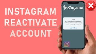 How to Reactivate Disabled Instagram Account [upl. by Liebowitz]