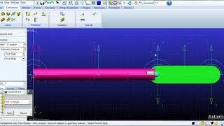 Crank Slider Mechanism  Velocity amp Acceleration Analysis  MSC AdamsView [upl. by Goldshlag59]