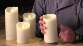 Flameless Mirage Flickering Flame Candles from Sterno Products [upl. by Ahtimat]