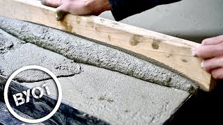 DIY Concrete Countertops  OUTDOOR KITCHEN COUNTERTOP [upl. by Waters]