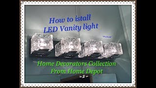 How to install a bathroom vanity light stepbystep [upl. by Eical731]