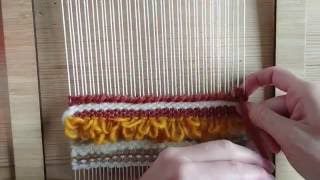 The soumak technique Loom weaving tutorial for beginners [upl. by Ardiekal]