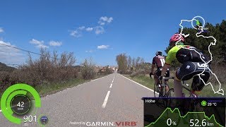 3 Hour Extra long Indoor Cycling Workout Spain Ultra HD Garmin Video [upl. by Ardaed]