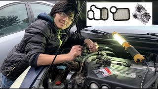 Solving Honda P2646 Part 2 How To Replace VTEC Solenoid Spool Valve Oil Pressure Switch amp Gasket [upl. by Ednihek]