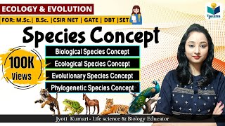 SPECIES CONCEPT BiologicalPhylogenetic EvolutionaryEcological [upl. by Zetta]