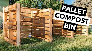 7 Pallet Compost Bin DIY [upl. by Eelime]