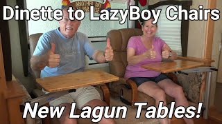 RV Dinette to LazyBoy Style Recliners with Lagun Tables [upl. by Morville]