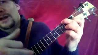 Hawaiian War Chant ukulele tutorial by MUJ [upl. by Crotty]