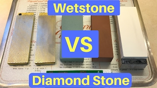 Diamond Stone VS Wetstone quotUNDER THE MICROSCOPEquot [upl. by Aicnilav977]