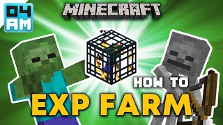 EASY Zombie amp Skeleton Mob Spawner XP Farm Tutorial  Minecraft 119 No Redstone V1 [upl. by Silvestro]