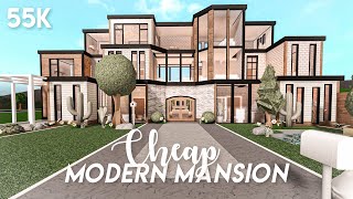 Cheap modern mansion  Bloxburg build [upl. by Ueihtam]