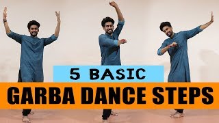 5 Basic Garba Dance Steps Beginners  ABDC [upl. by Wanyen]