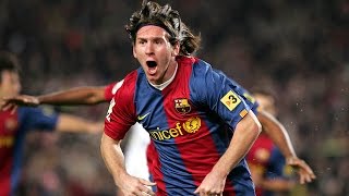 Lionel Messi first Hattrick ● FC Barcelona vs Real Madrid ● 10307 [upl. by Frohman]