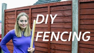 Concrete Fence Post Fencing DIY  The Carpenters Daughter [upl. by Enoval93]