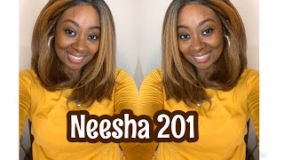 NEW 2019Outre Neesha Soft amp Natural Synthetic Swiss Lace Front Wig  NEESHA 201 WIG UNBOXINGReview [upl. by Russom]