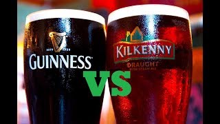 Guinness Draught vs Kilkenny Irish Cream Ale Beer Review [upl. by Sluiter962]