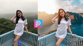 Picsart Editing Tutorial  How To Change Background in Picsart Application [upl. by Cailly999]