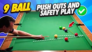 9 Ball  Push outs and Safety Play [upl. by Terrill]