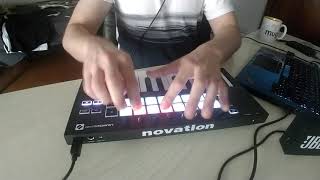 Novation Launchkey Mini MK3 finger drumming [upl. by Yelsa]