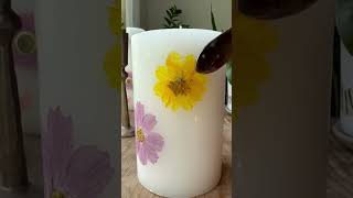 DIY Pressed Flower Candle [upl. by Gussman]