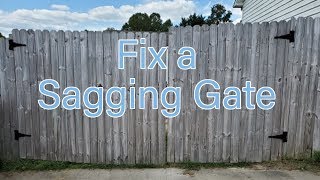 How to Fix a Large Sagging Gate [upl. by Kornher]