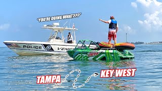 I Tried To Drive My Supercharged Mini Jet Boat From Tampa Bay to Key West 240 Miles [upl. by Necaj]