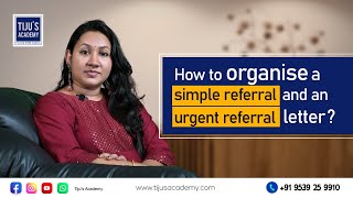 OET writing  Simple referral letter and An urgent referral letter  Tiju’s Academy [upl. by Nissa]