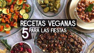 5 RECETAS VEGANAS PARA NAVIDAD [upl. by Yentterb]