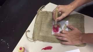 Stenciling on Fabric for Beginners [upl. by Edgar]